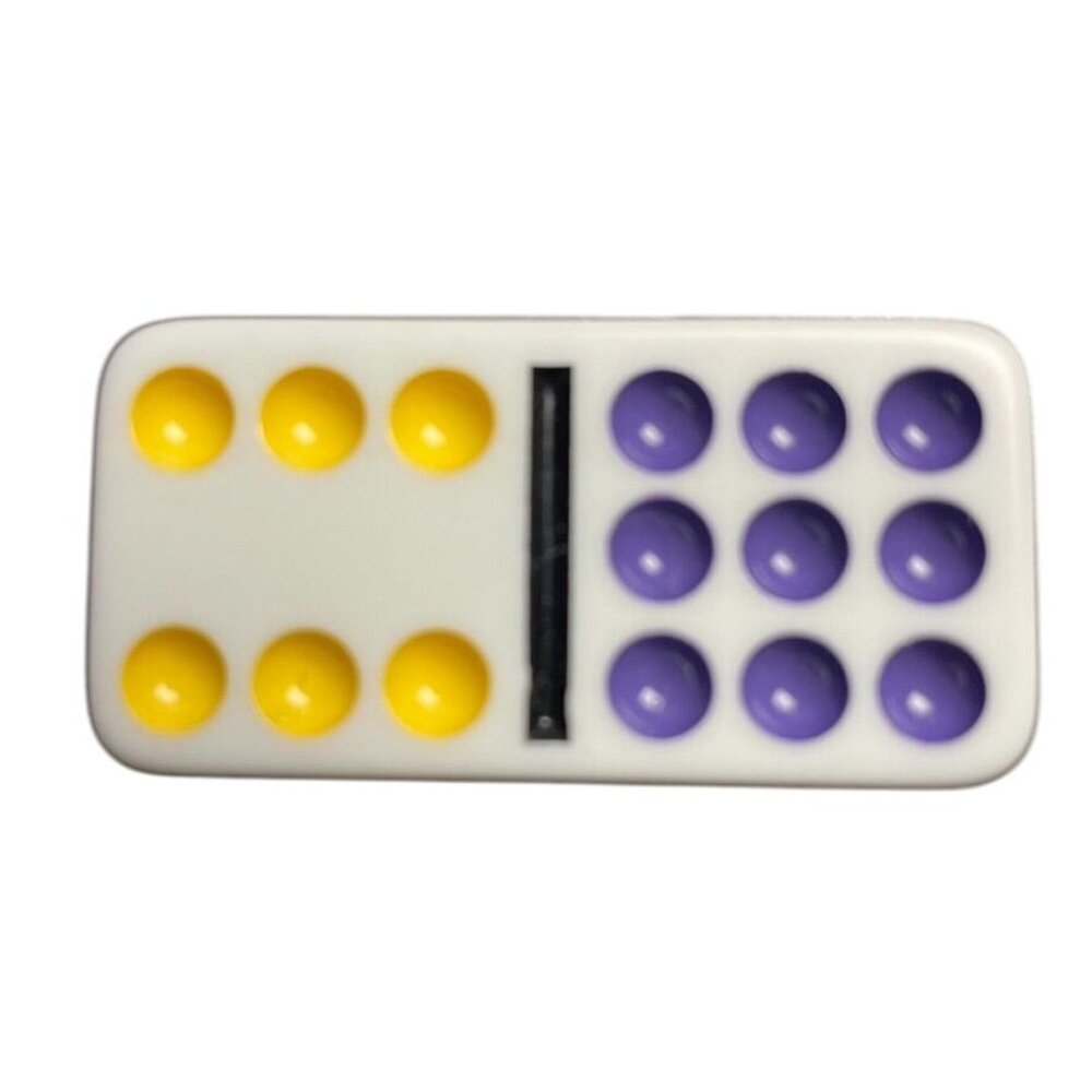 Double Twelve Dominoes Replacement Tile 6 9 Color Dot mq